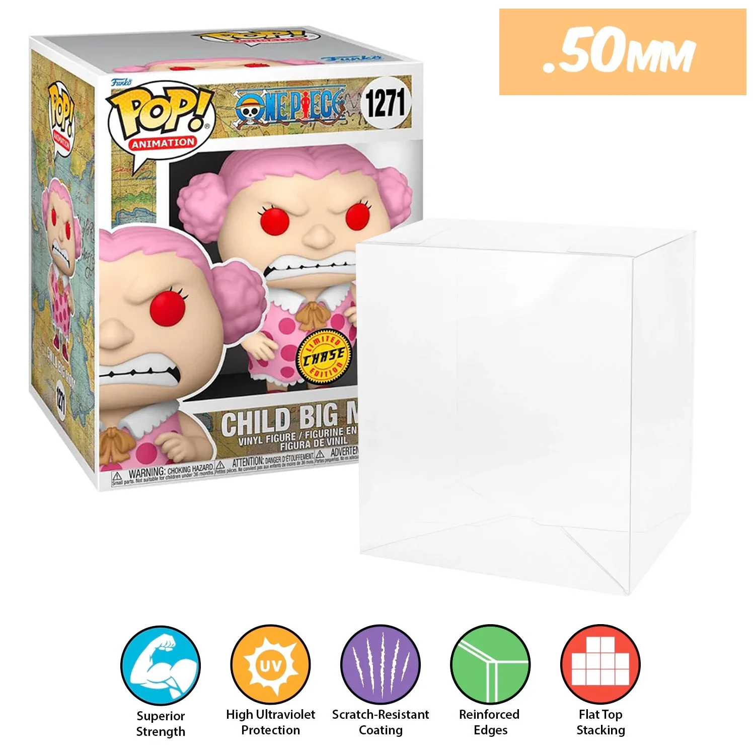 **REPLACED WITH 0.60MM** 6 INCH STANDARD Pop Protectors for Funko (0.50mm thick, UV & Scratch Resistant) 8h x 6.5w x 5.5d (Tags: A-G) - Image 14
