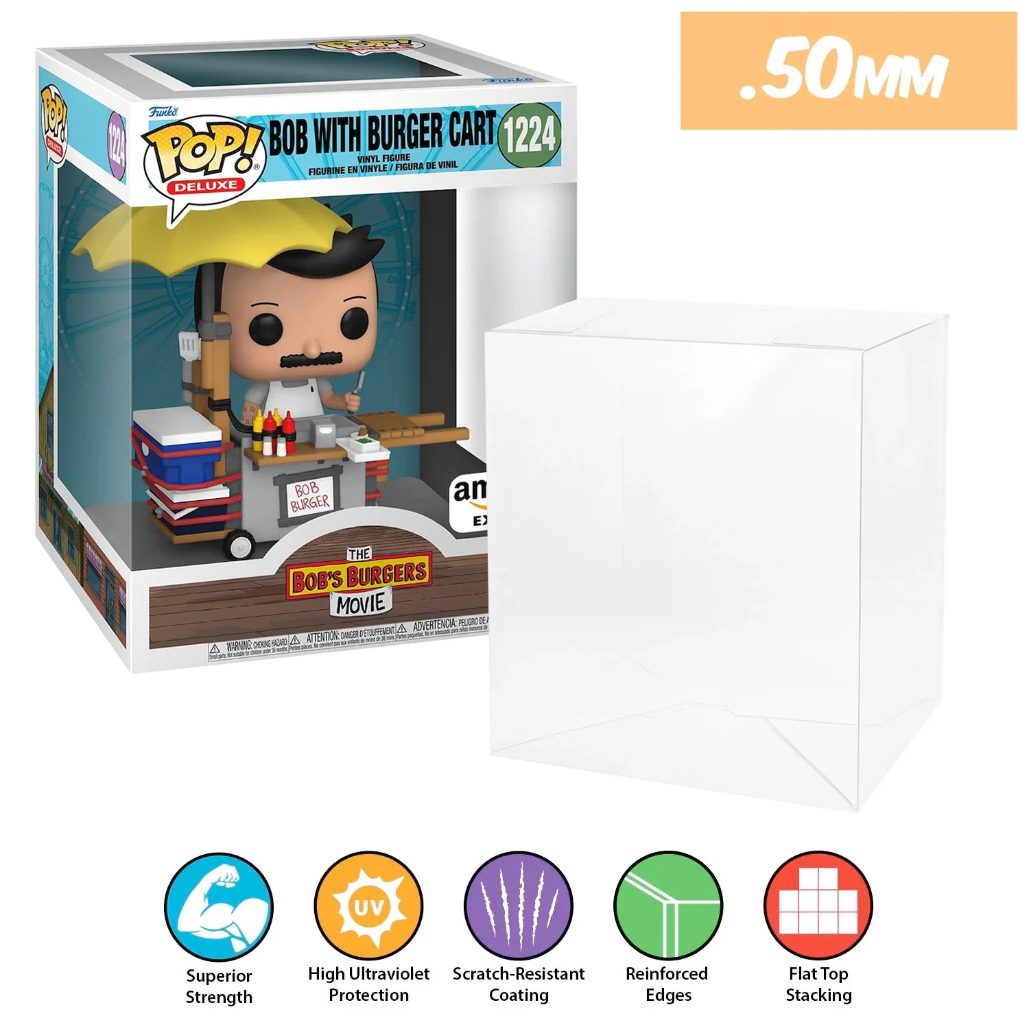 **REPLACED WITH 0.60MM** 6 INCH STANDARD Pop Protectors for Funko (0.50mm thick, UV & Scratch Resistant) 8h x 6.5w x 5.5d (Tags: A-G) - Image 22