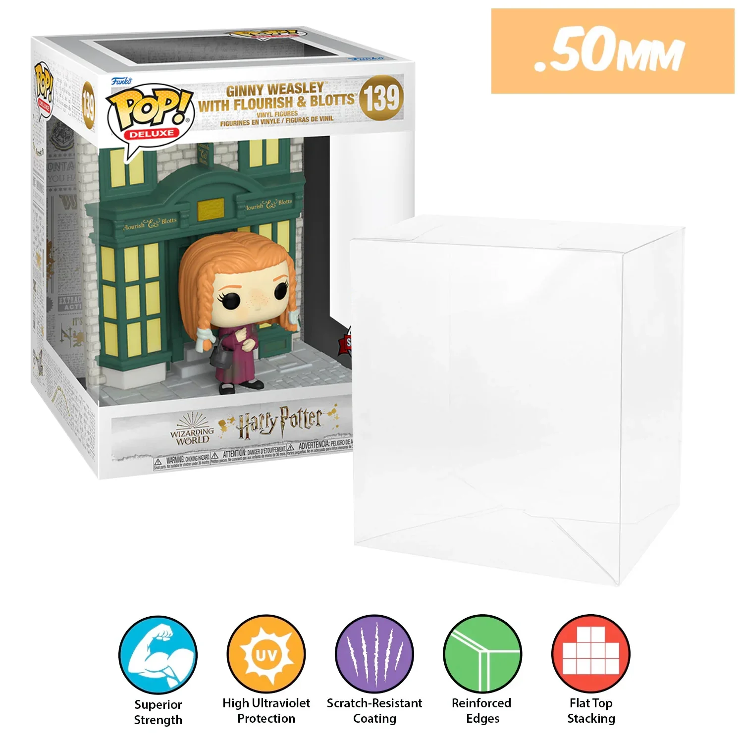 **REPLACED WITH 0.60MM** 6 INCH STANDARD Pop Protectors for Funko (0.50mm thick, UV & Scratch Resistant) 8h x 6.5w x 5.5d (Tags: A-G) - Image 25