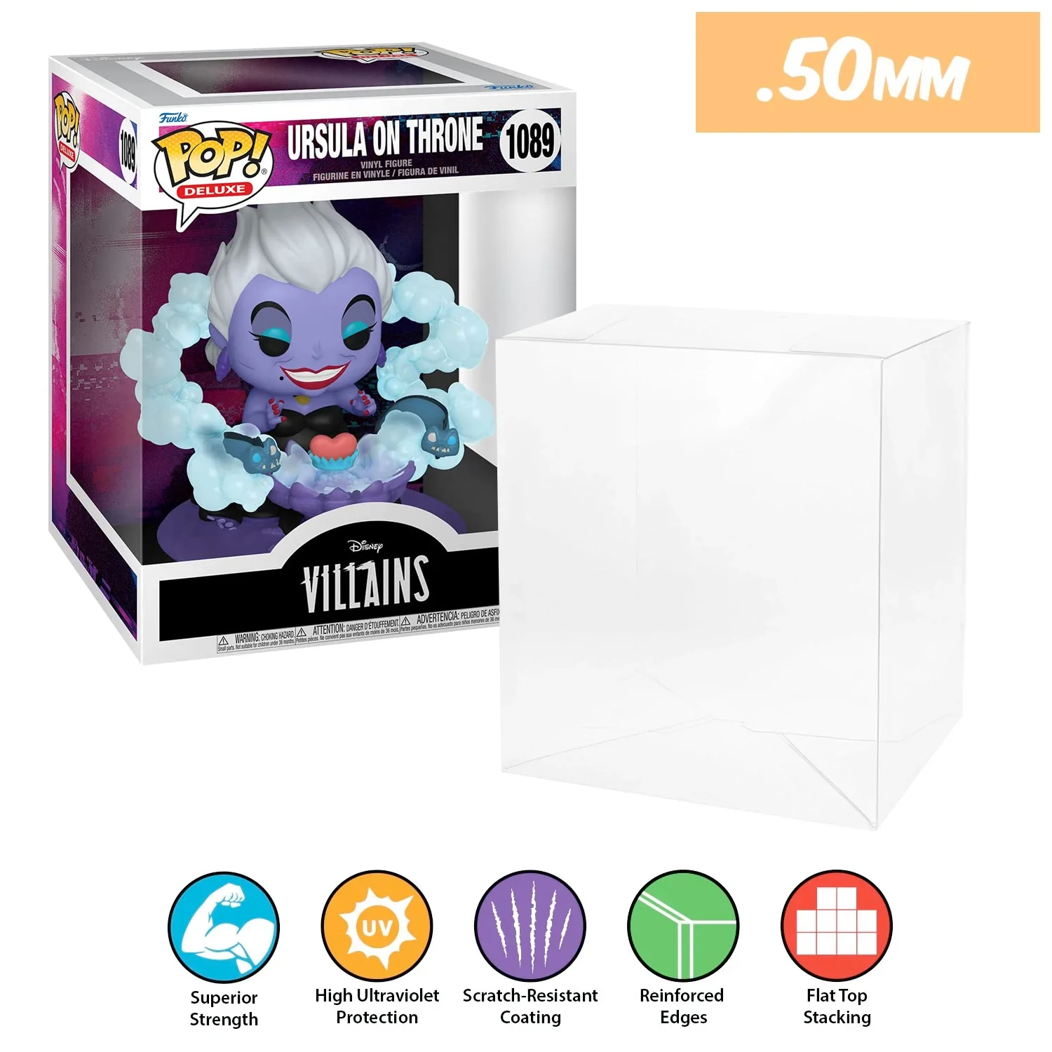 **REPLACED WITH 0.60MM** 6 INCH STANDARD Pop Protectors for Funko (0.50mm thick, UV & Scratch Resistant) 8h x 6.5w x 5.5d (Tags: A-G) - Image 26