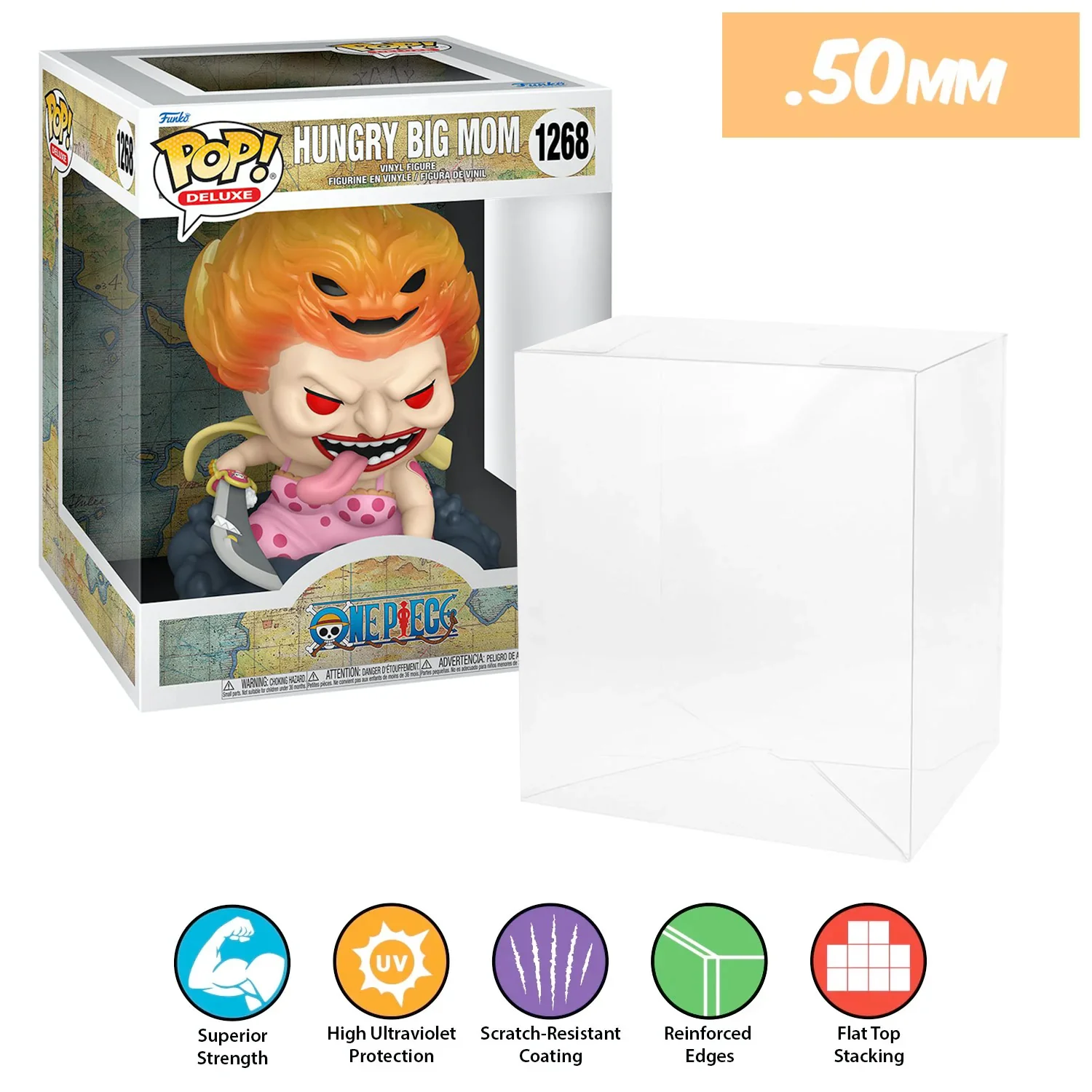 **REPLACED WITH 0.60MM** 6 INCH STANDARD Pop Protectors for Funko (0.50mm thick, UV & Scratch Resistant) 8h x 6.5w x 5.5d (Tags: A-G) - Image 5