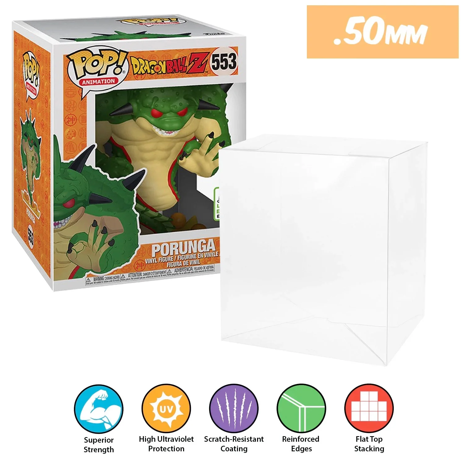 **REPLACED WITH 0.60MM** 6 INCH STANDARD Pop Protectors for Funko (0.50mm thick, UV & Scratch Resistant) 8h x 6.5w x 5.5d (Tags: A-G) - Image 7