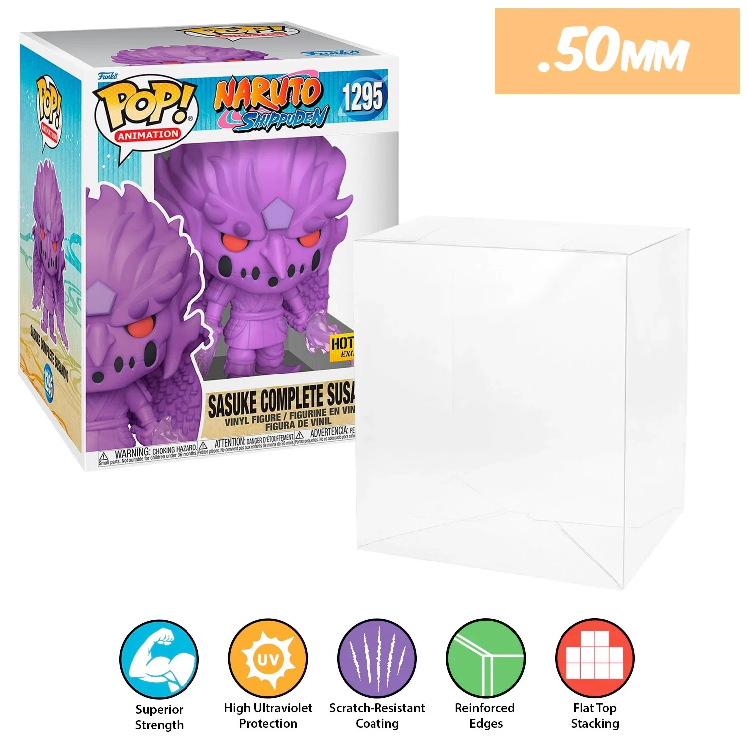 **REPLACED WITH 0.60MM** 6 INCH STANDARD Pop Protectors for Funko (0.50mm thick, UV & Scratch Resistant) 8h x 6.5w x 5.5d (Tags: A-G) - Image 8