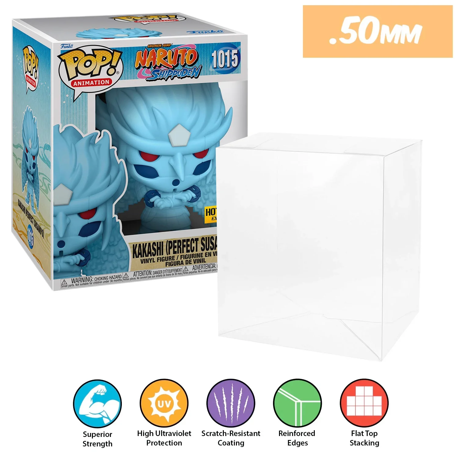 **REPLACED WITH 0.60MM** 6 INCH STANDARD Pop Protectors for Funko (0.50mm thick, UV & Scratch Resistant) 8h x 6.5w x 5.5d (Tags: A-G) - Image 9