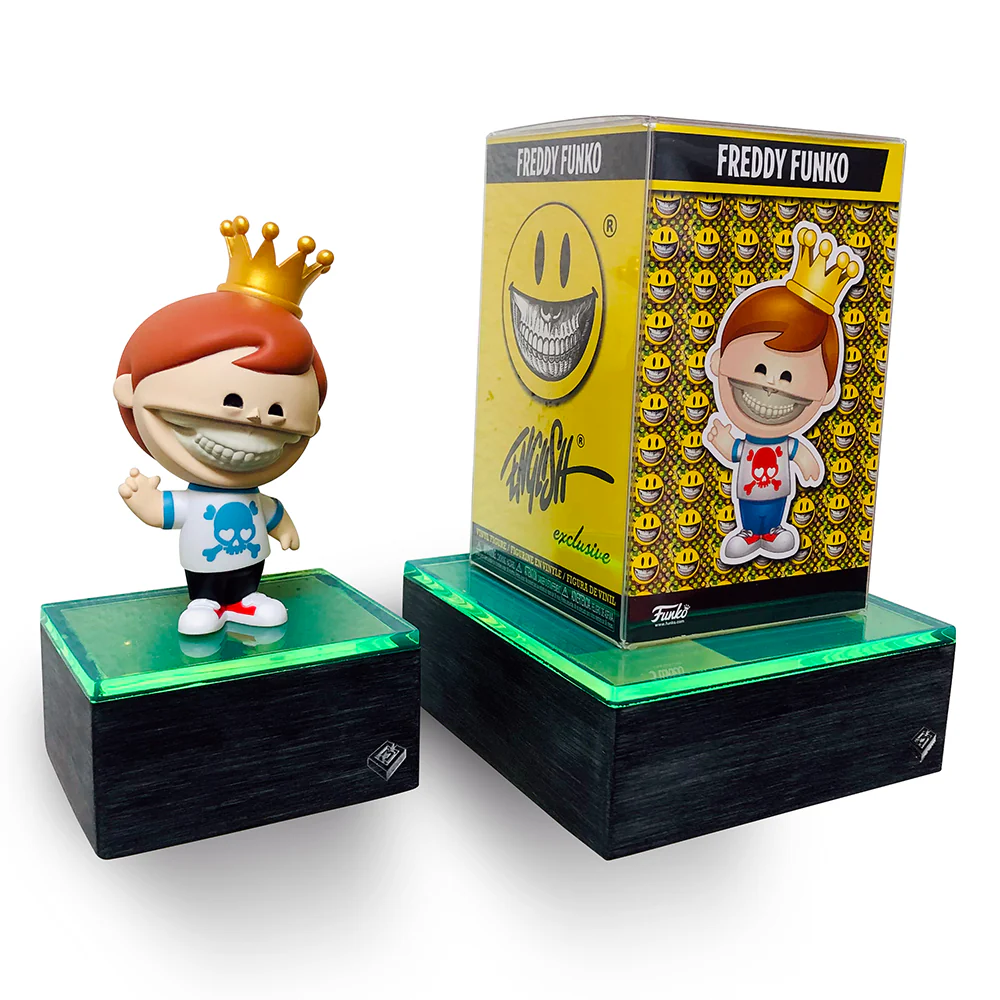 Custom Acrylic Wall Mount Display for Designer Toys (Single SMALL Brushed Base with Colored Top) 3.75w x 3.25d - Image 10