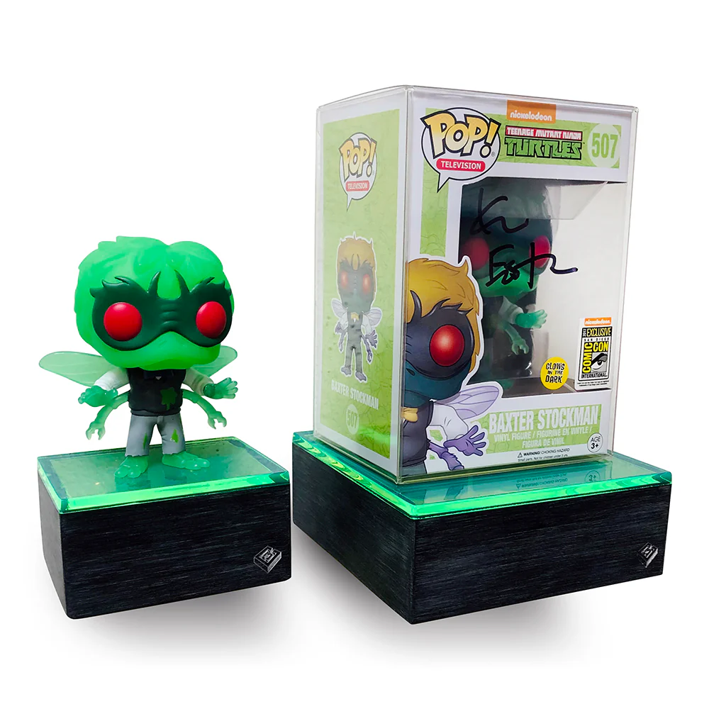 Custom Acrylic Wall Mount Display for Designer Toys (Single SMALL Brushed Base with Colored Top) 3.75w x 3.25d - Image 11