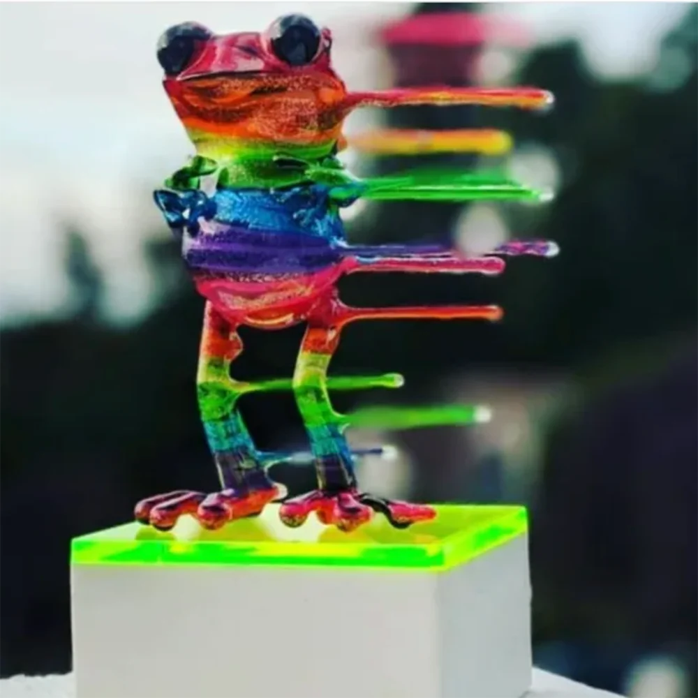 Custom Acrylic Wall Mount Display for Designer Toys (Single SMALL Brushed Base with Colored Top) 3.75w x 3.25d - Image 6