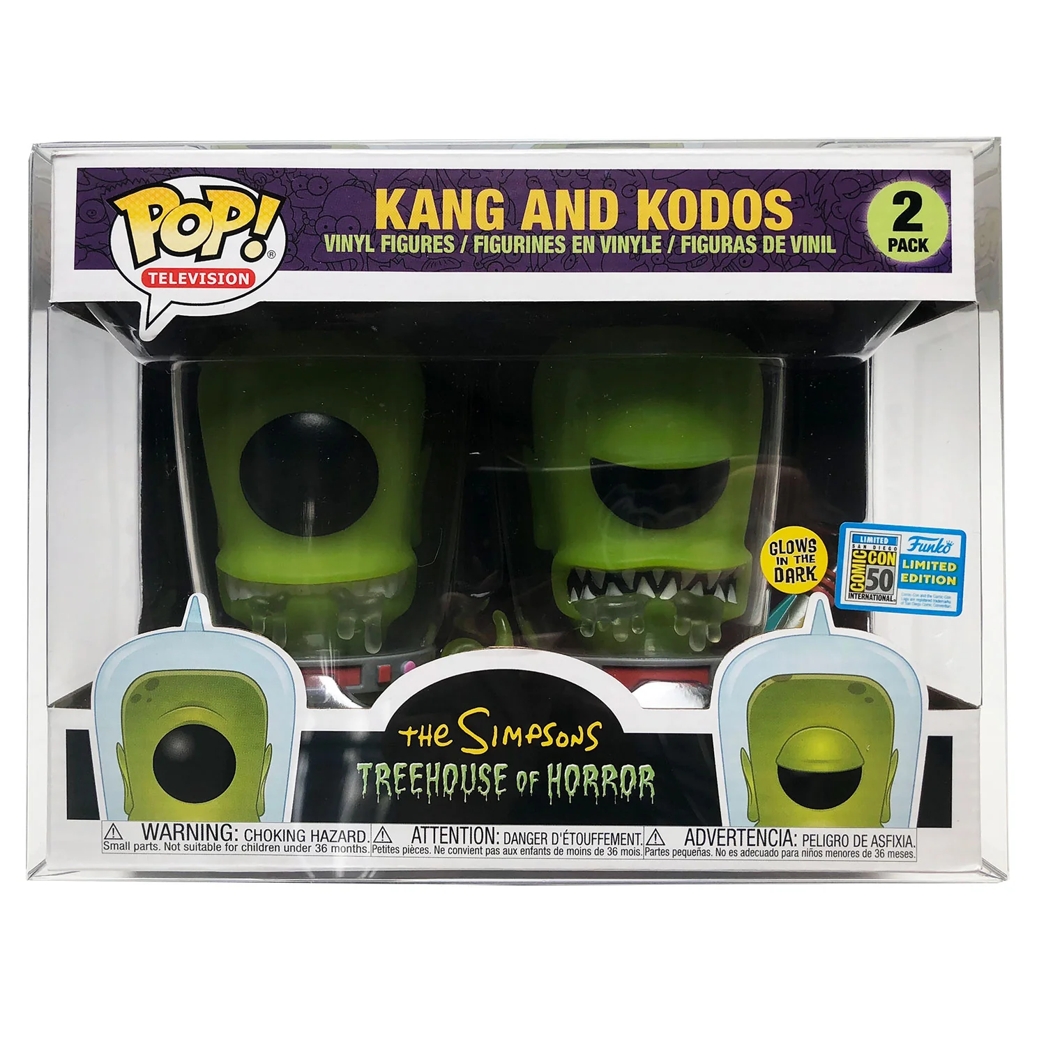 2 PACK KANG & KODOS Pop Protectors for Funko (0.50mm thick, UV & Scratch Resistant) 6.75h x 8.75w x 4d - Image 8