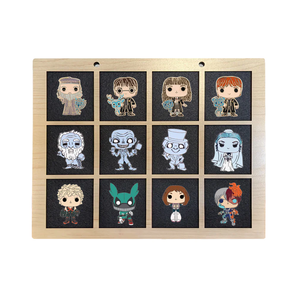 Enamel Pin Display (2" wide x 2" high Slots) Fits Standard Pins (Choose Color and Size) - Image 6