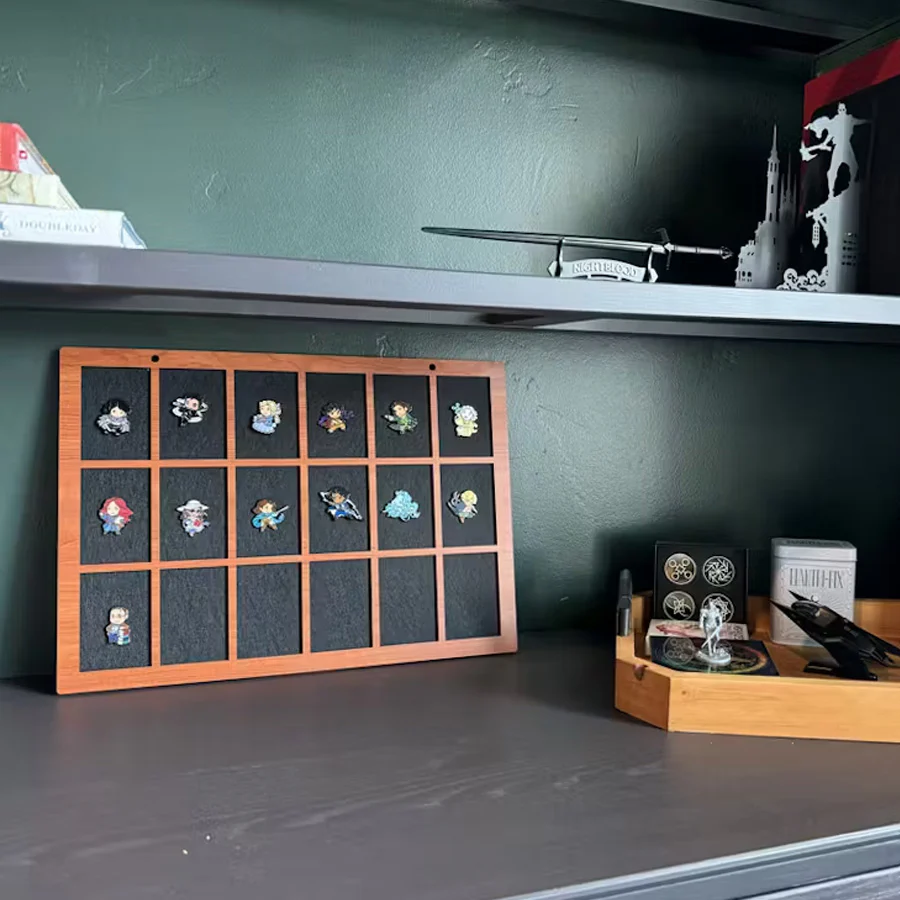 Enamel Pin Display (2" wide x 3" high Slots) Fits Standard Pins and Card Backings (Choose Color and Size) - Image 14