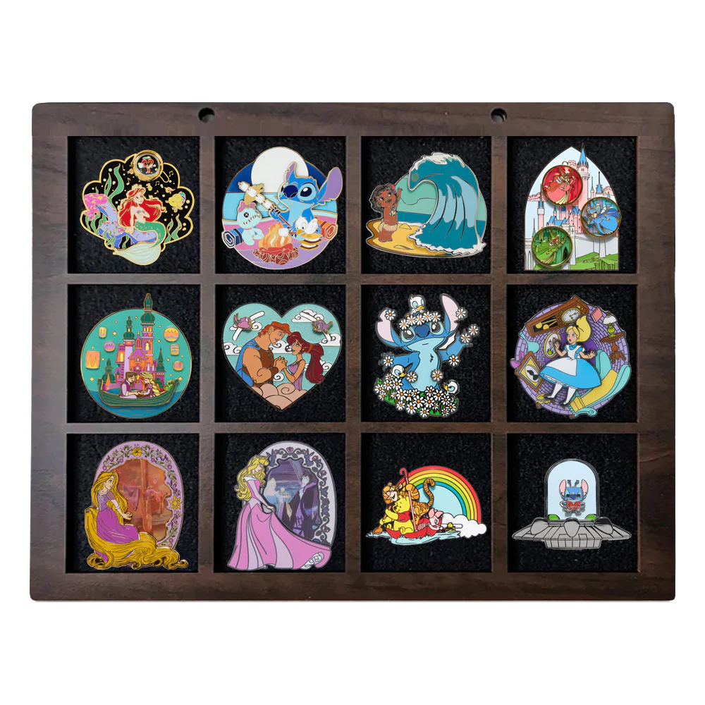 Enamel Pin Display (3" wide x 3" high Slots) Fits Standard Pins (Choose Color and Size) - Image 4