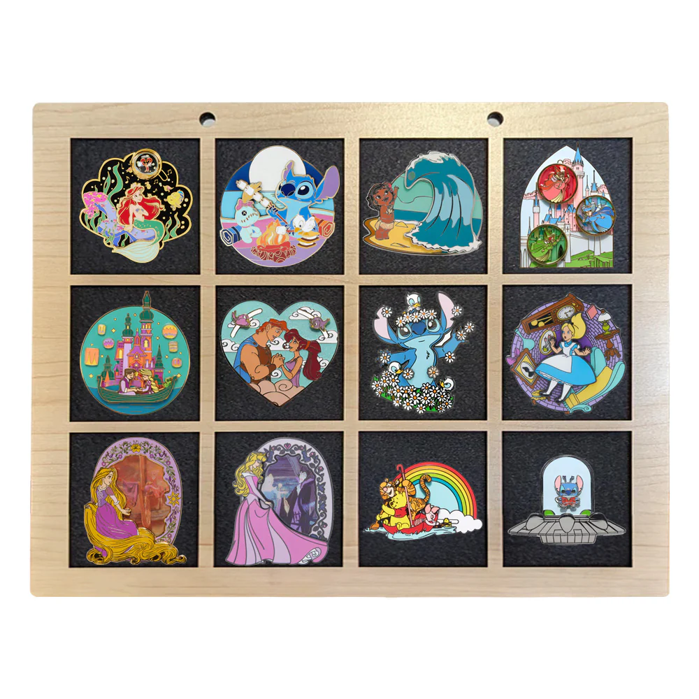 Enamel Pin Display (3" wide x 3" high Slots) Fits Standard Pins (Choose Color and Size) - Image 6