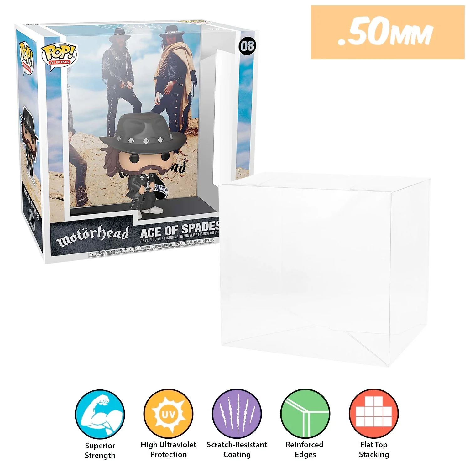 POP ALBUMS Pop Protectors for Funko (0.50mm thick, UV & Scratch Resistant) 9.25h x 8.75w x 3.5d - Image 12