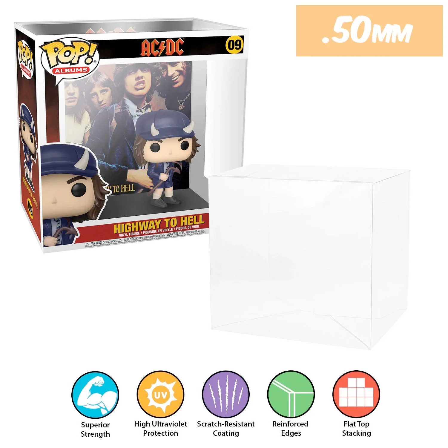 POP ALBUMS Pop Protectors for Funko (0.50mm thick, UV & Scratch Resistant) 9.25h x 8.75w x 3.5d - Image 13