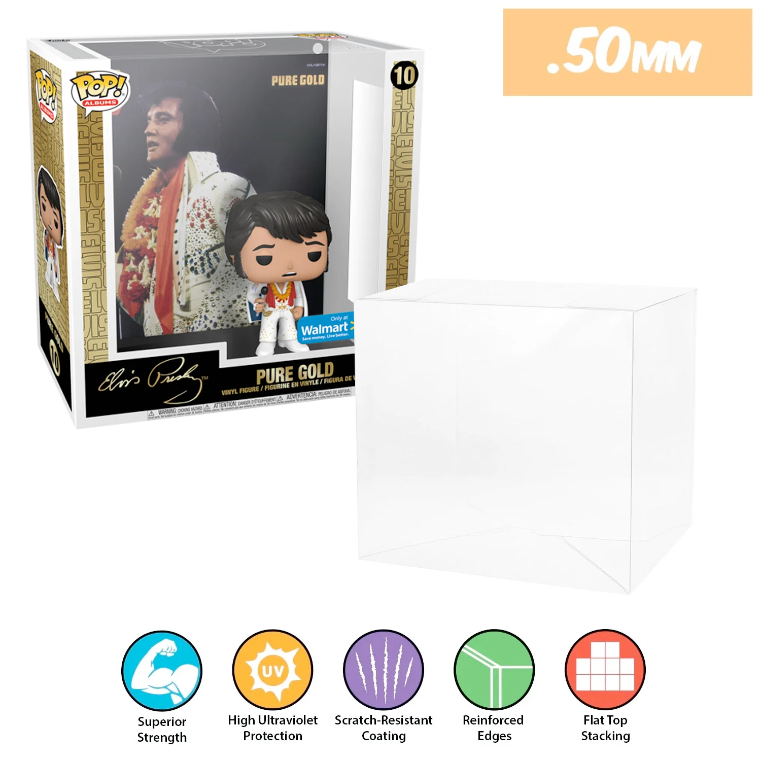 POP ALBUMS Pop Protectors for Funko (0.50mm thick, UV & Scratch Resistant) 9.25h x 8.75w x 3.5d - Image 14