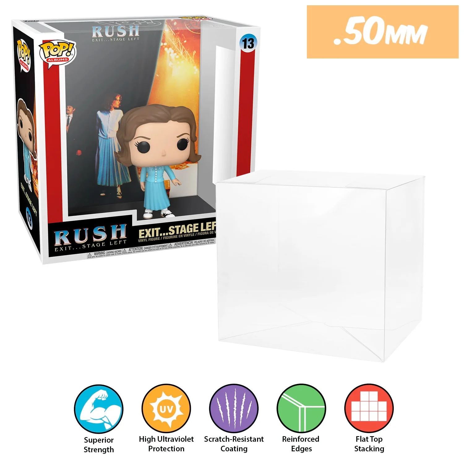 POP ALBUMS Pop Protectors for Funko (0.50mm thick, UV & Scratch Resistant) 9.25h x 8.75w x 3.5d - Image 17