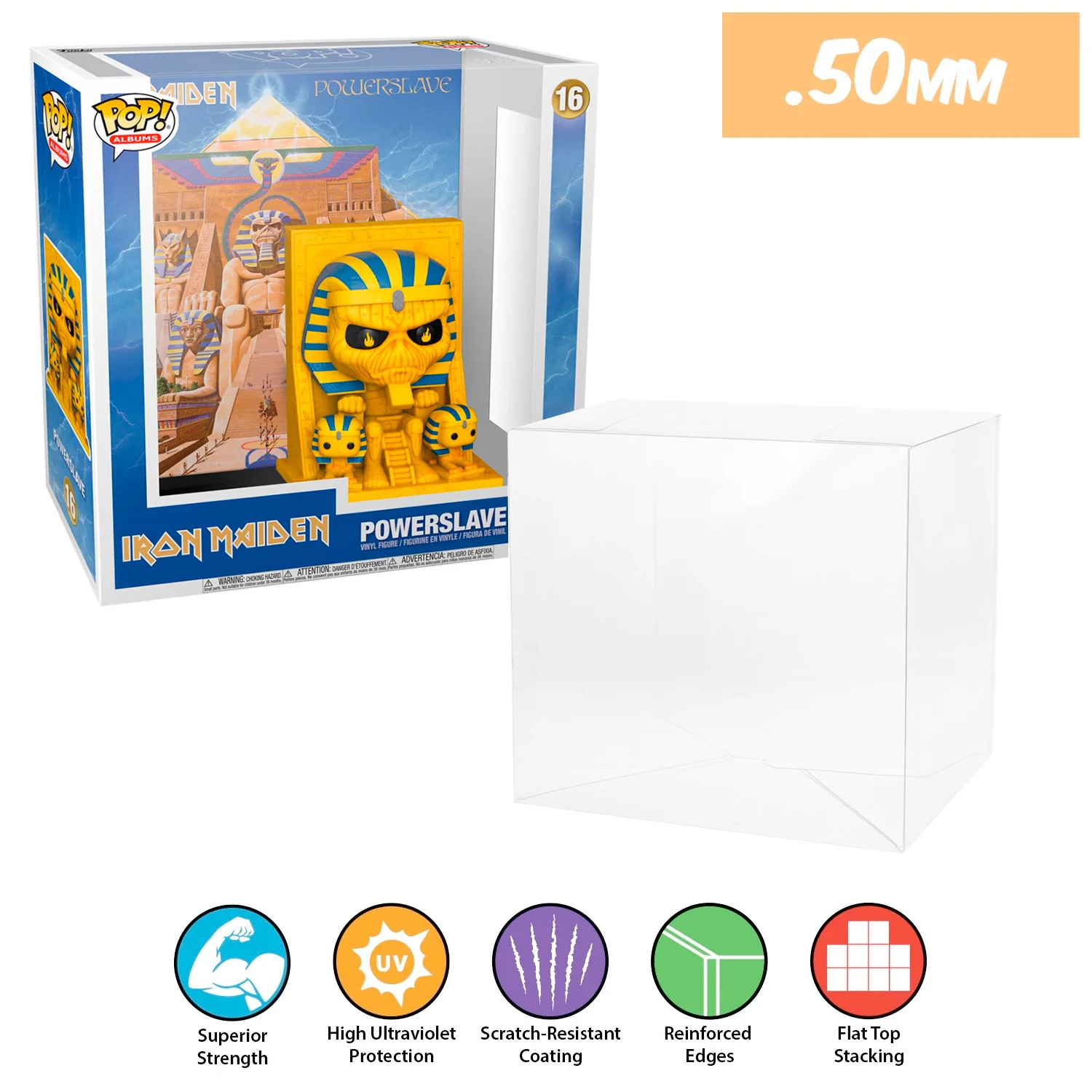 POP ALBUMS Pop Protectors for Funko (0.50mm thick, UV & Scratch Resistant) 9.25h x 8.75w x 3.5d - Image 20