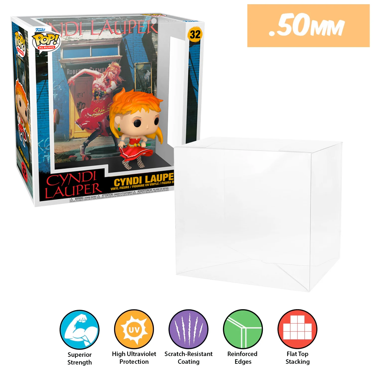 POP ALBUMS Pop Protectors for Funko (0.50mm thick, UV & Scratch Resistant) 9.25h x 8.75w x 3.5d - Image 26