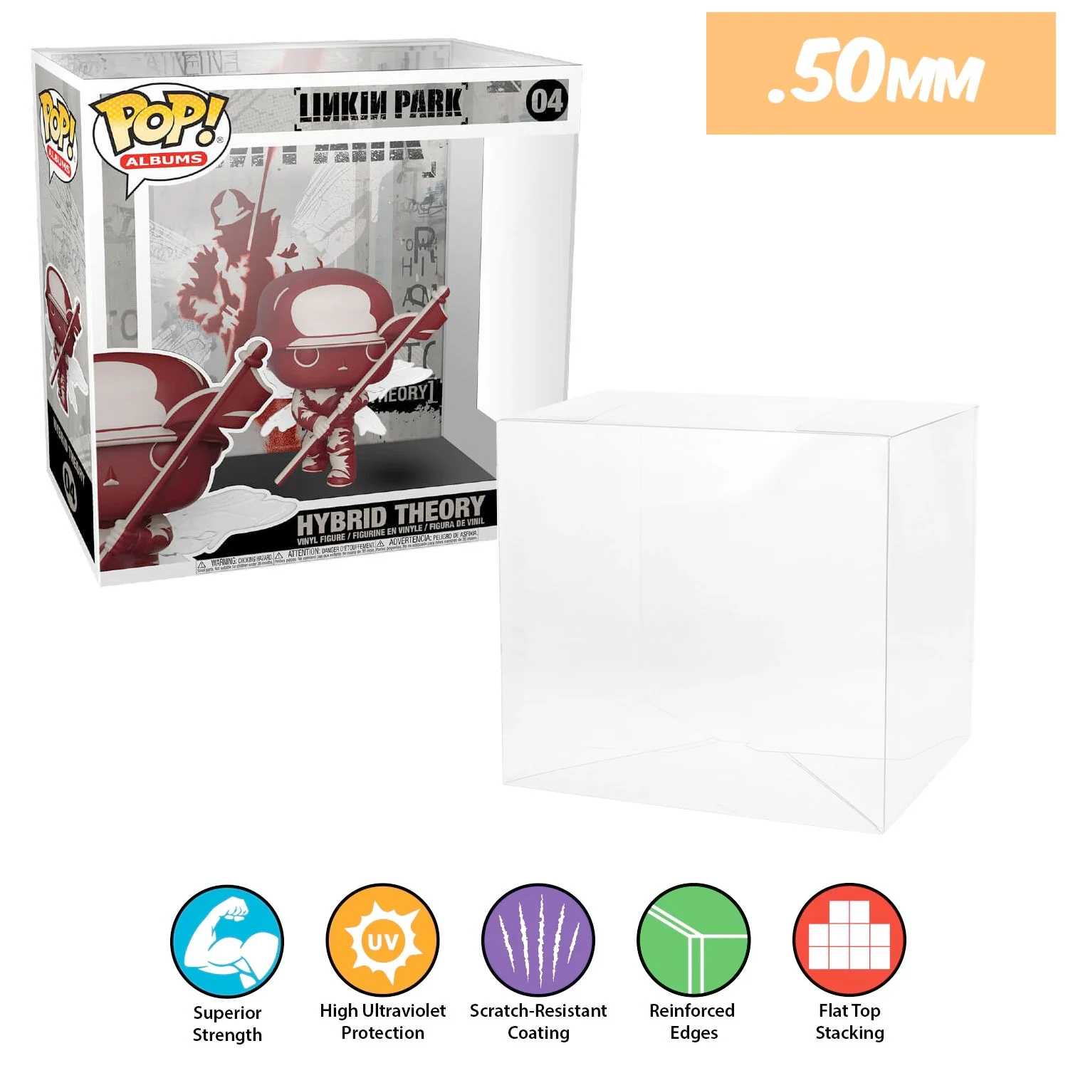 POP ALBUMS Pop Protectors for Funko (0.50mm thick, UV & Scratch Resistant) 9.25h x 8.75w x 3.5d - Image 8