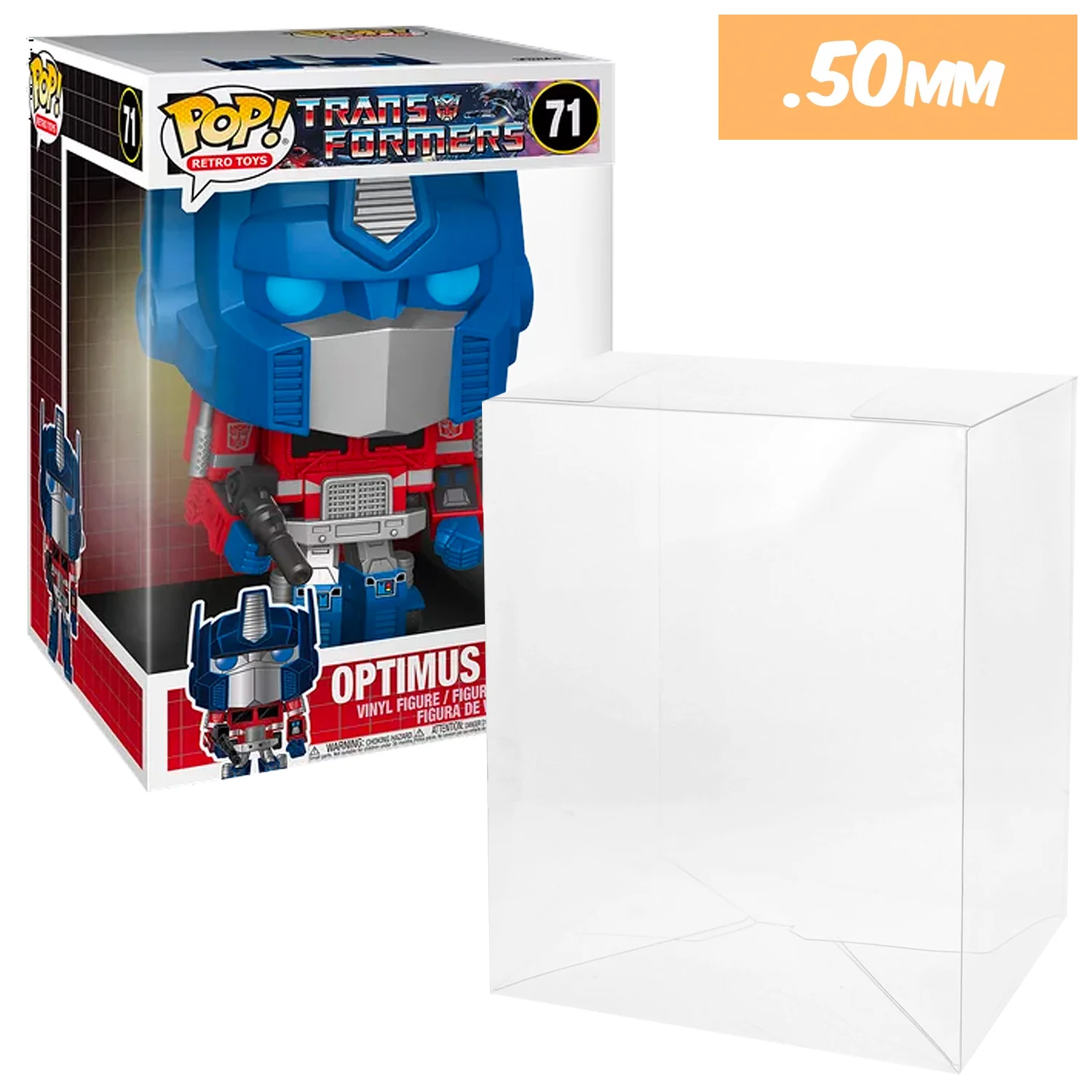 **REPLACED WITH 0.60MM** 10 INCH STANDARD Pop Protectors for JUMBO Funko (0.50mm thick, UV & Scratch Resistant) 12.875h x 8.75w x 8.25d - Image 5