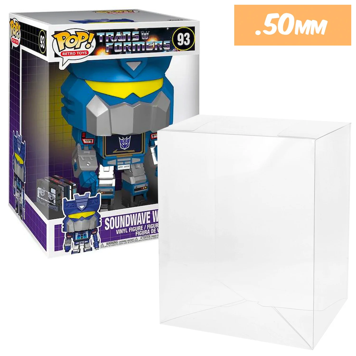 **REPLACED WITH 0.60MM** 10 INCH STANDARD Pop Protectors for JUMBO Funko (0.50mm thick, UV & Scratch Resistant) 12.875h x 8.75w x 8.25d - Image 6