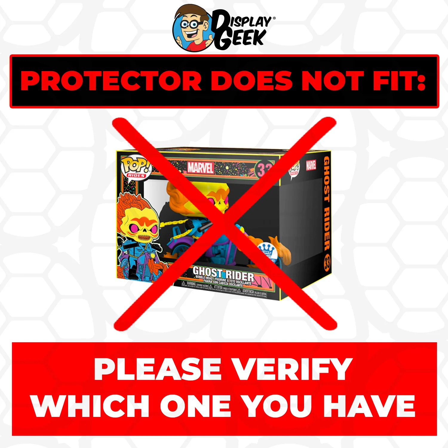 POP RIDES (MOTORCYCLE) Pop Protectors for Funko (0.50mm thick) 4.5h x 8.25w x 6.5d - Image 6