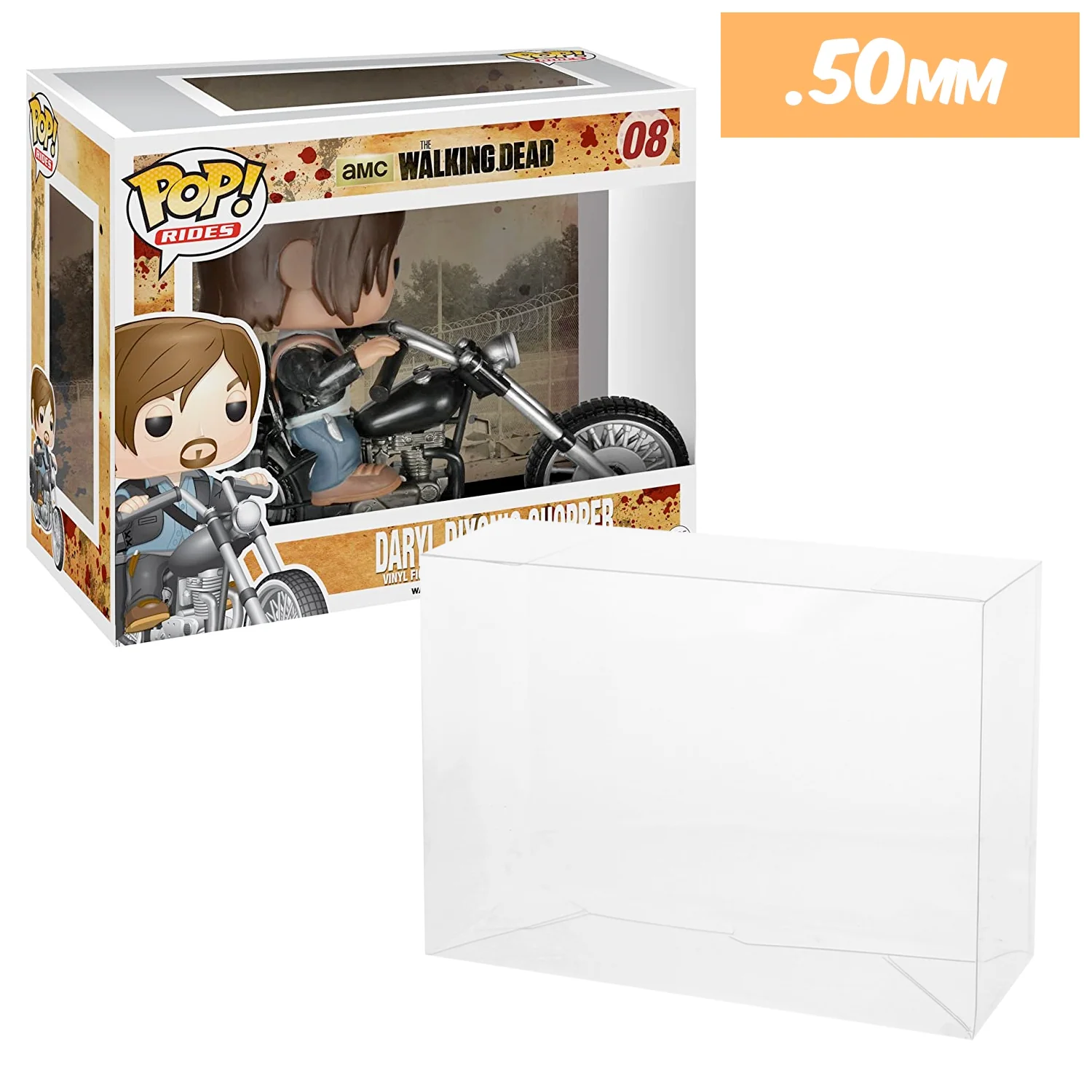 POP RIDES (MOTORCYCLE) Pop Protectors for Funko (0.50mm thick) 4.5h x 8.25w x 6.5d - Image 7