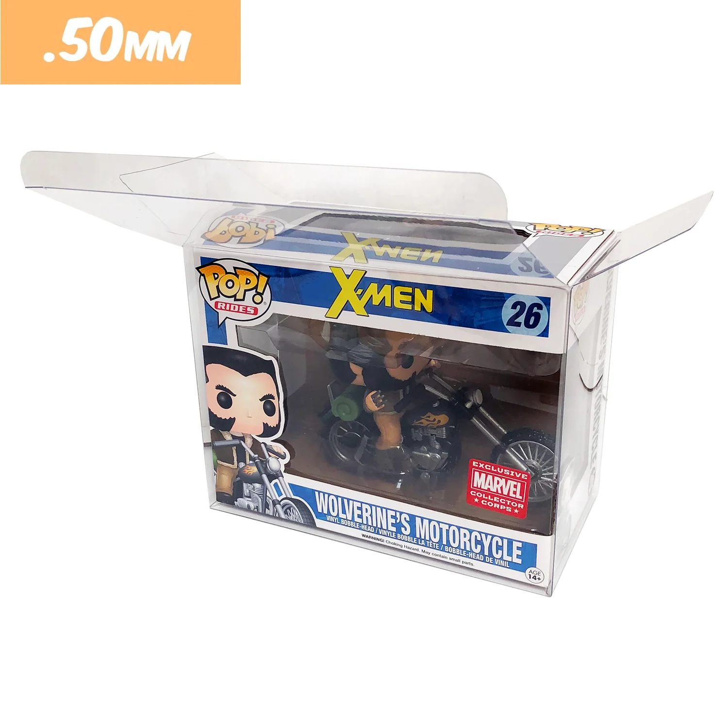 POP RIDES (MOTORCYCLE) Pop Protectors for Funko (0.50mm thick) 4.5h x 8.25w x 6.5d - Image 8