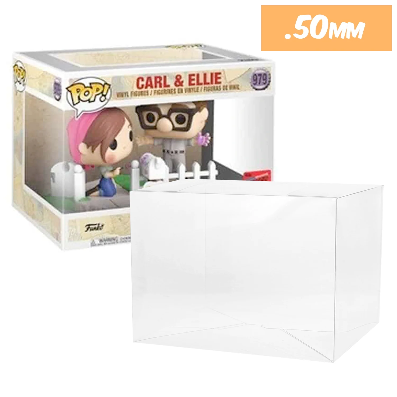 **REPLACED WITH 0.60MM** POP RIDES (LARGE) Pop Protectors for Funko (0.50mm thick, UV & Scratch Resistant) 7.25h x 9.25w x 7d - Image 10
