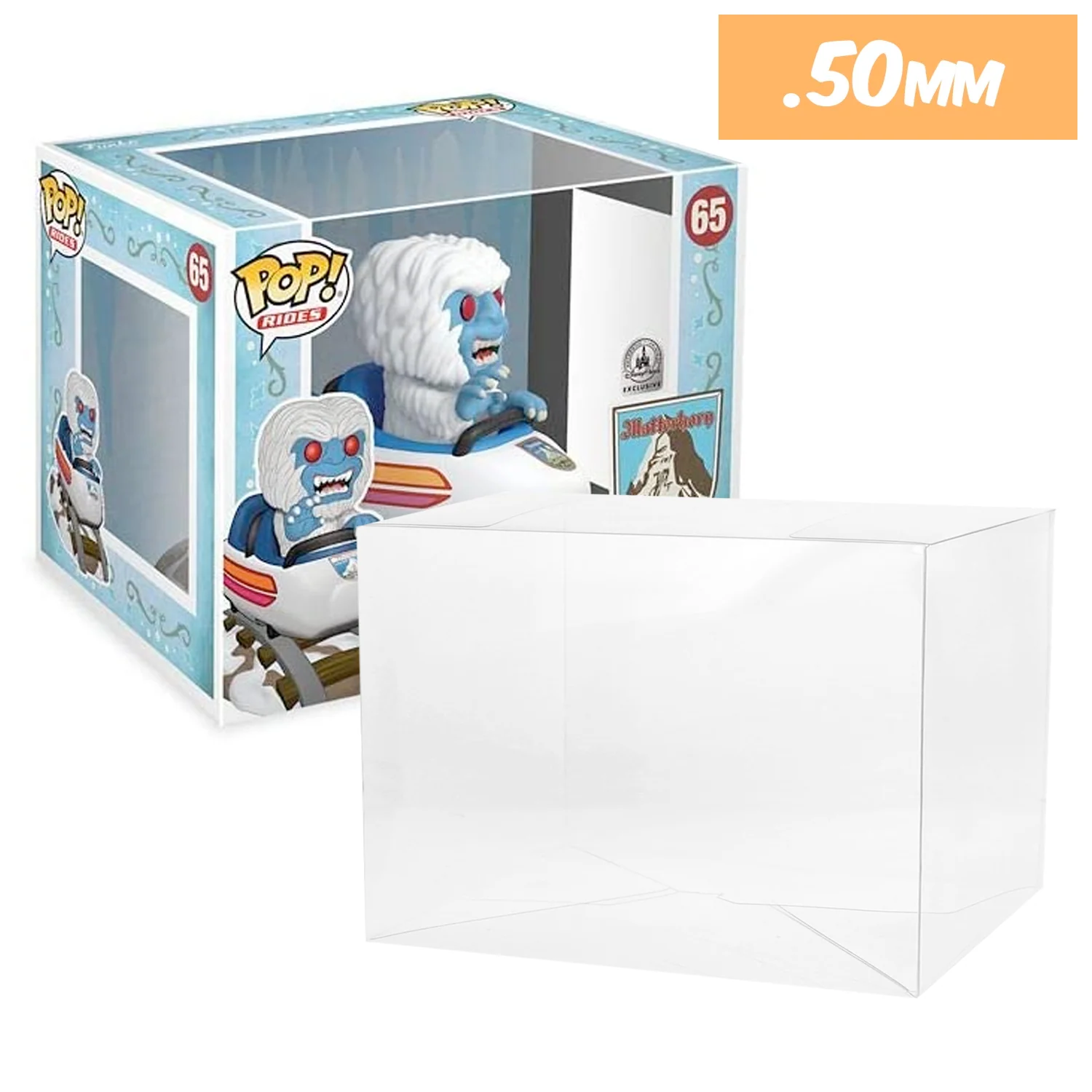 **REPLACED WITH 0.60MM** POP RIDES (LARGE) Pop Protectors for Funko (0.50mm thick, UV & Scratch Resistant) 7.25h x 9.25w x 7d - Image 11