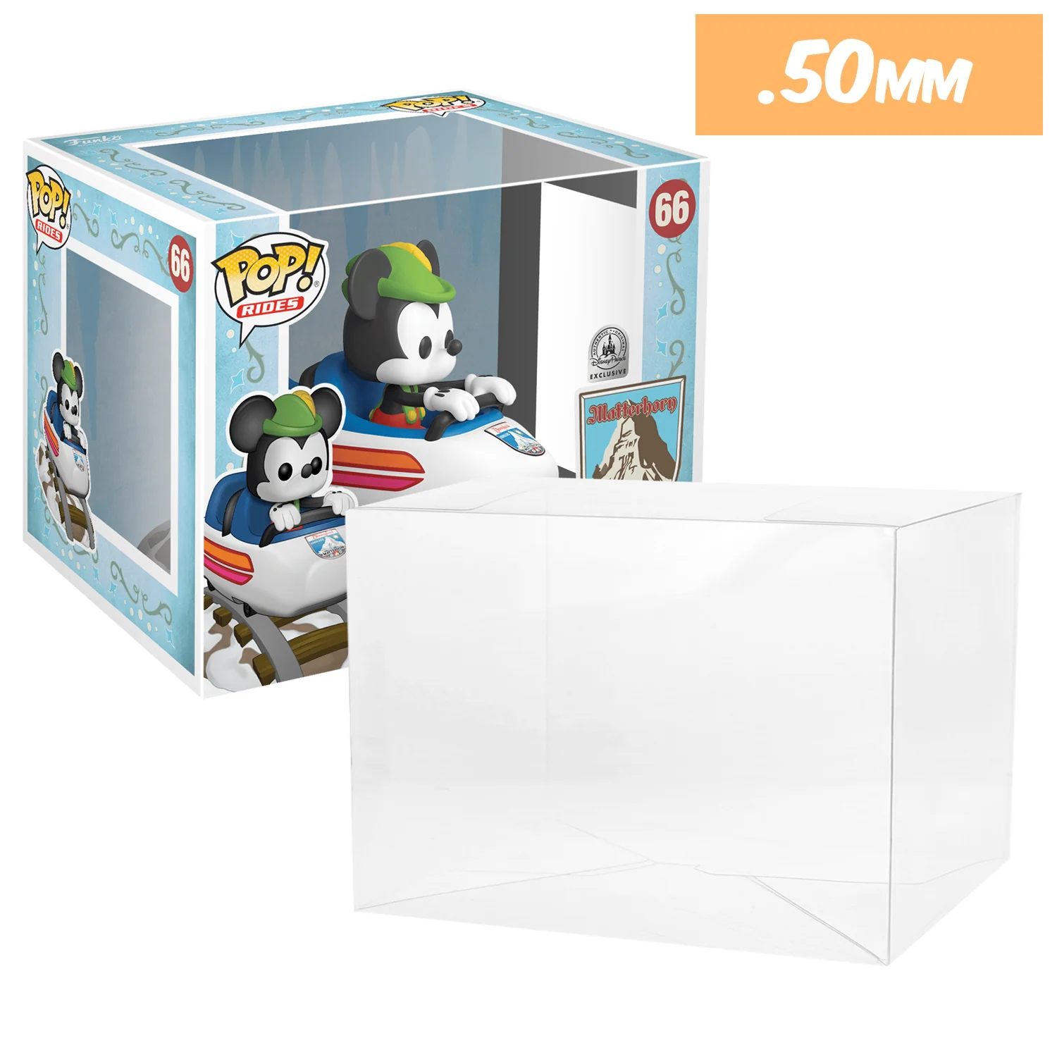 **REPLACED WITH 0.60MM** POP RIDES (LARGE) Pop Protectors for Funko (0.50mm thick, UV & Scratch Resistant) 7.25h x 9.25w x 7d - Image 13