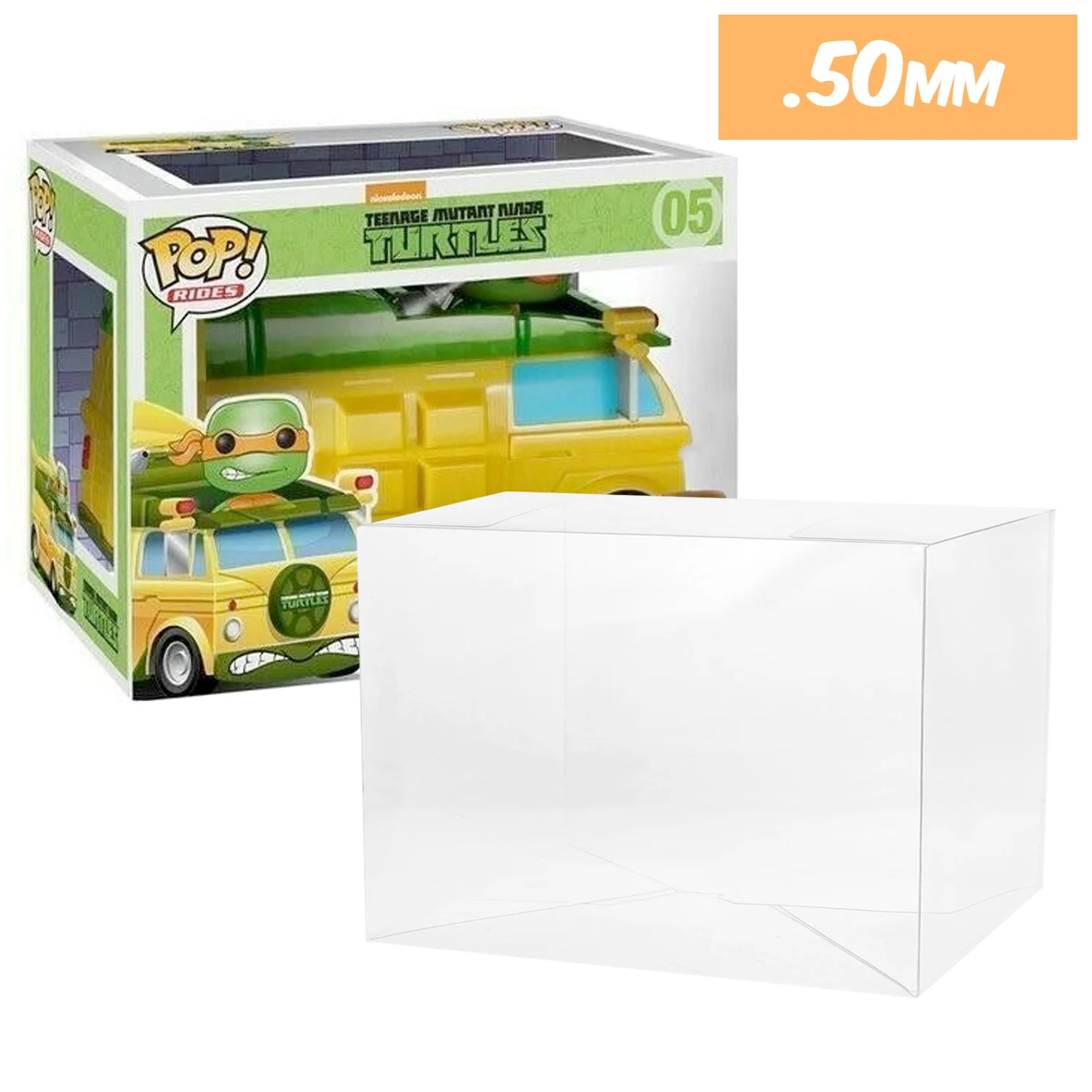 **REPLACED WITH 0.60MM** POP RIDES (LARGE) Pop Protectors for Funko (0.50mm thick, UV & Scratch Resistant) 7.25h x 9.25w x 7d - Image 5