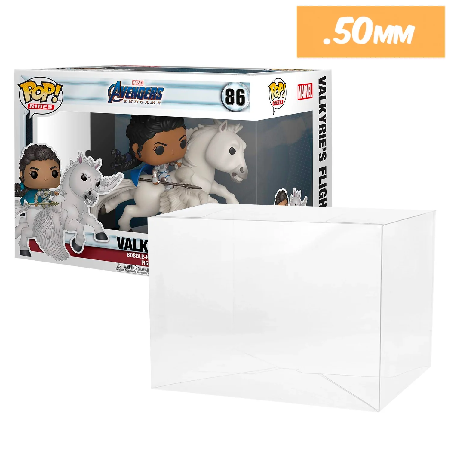 **REPLACED WITH 0.60MM** POP RIDES (LARGE) Pop Protectors for Funko (0.50mm thick, UV & Scratch Resistant) 7.25h x 9.25w x 7d - Image 8