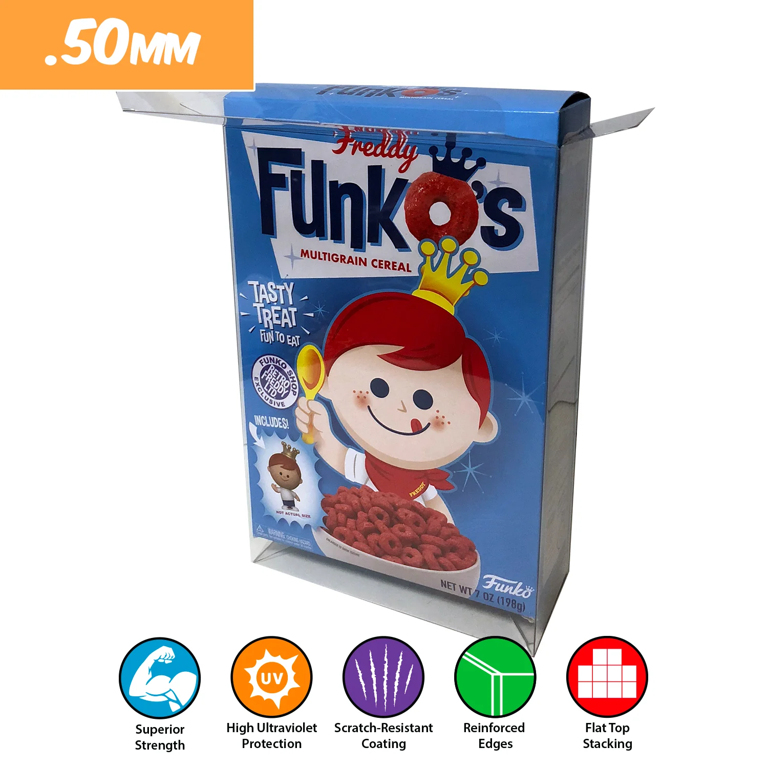 FUNKO CEREAL Pop Protectors for Funkos (0.50mm thick) 10.5h x 7w x 2.5d - Image 4