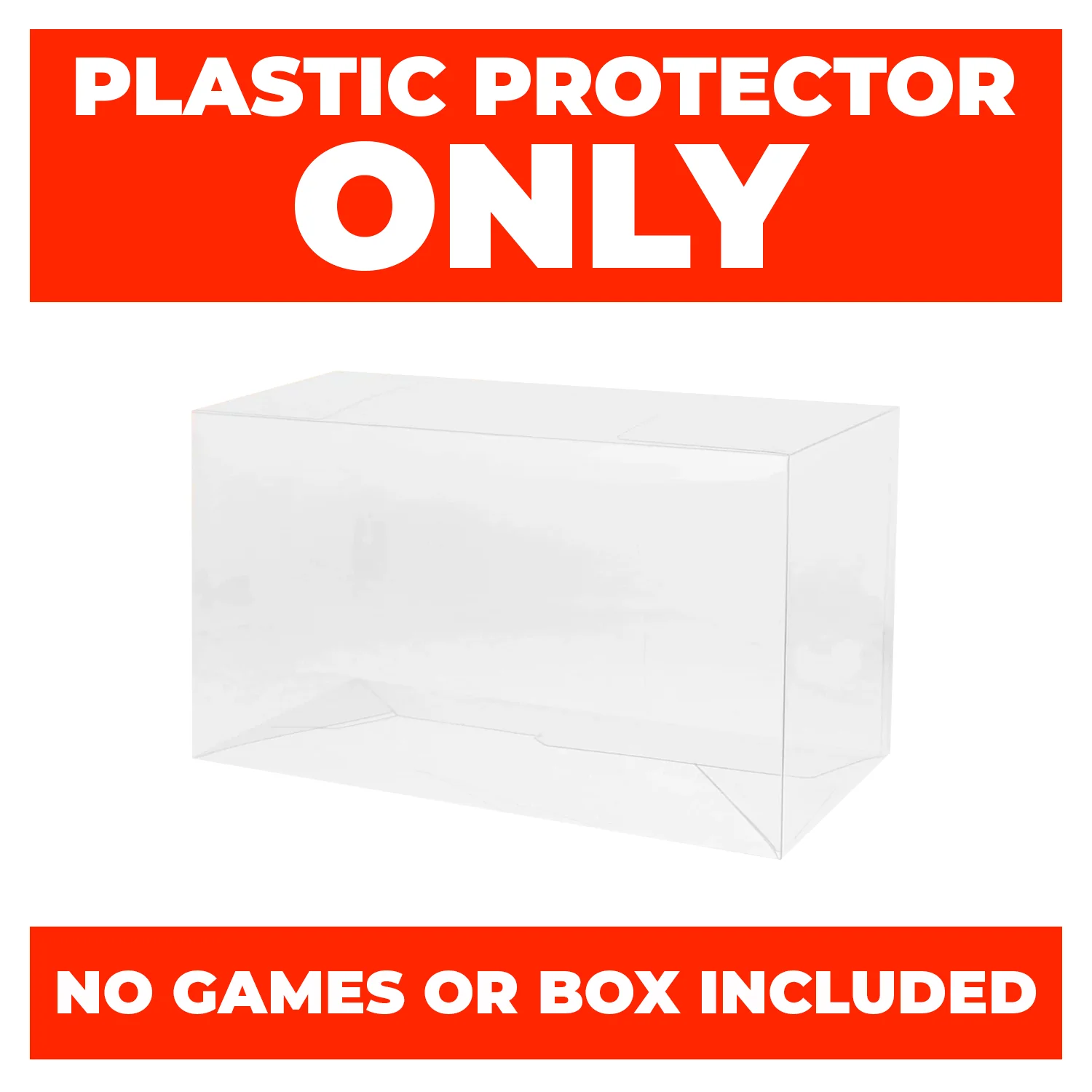 Plastic Protector for DVD, GAME CUBE, Wii, Wii U, XBOX, XBOX 360, PS2 Video Game Box (0.50mm thick, UV & Scratch Resistant) 7.375h x 4.625w x 0.5d - Image 3